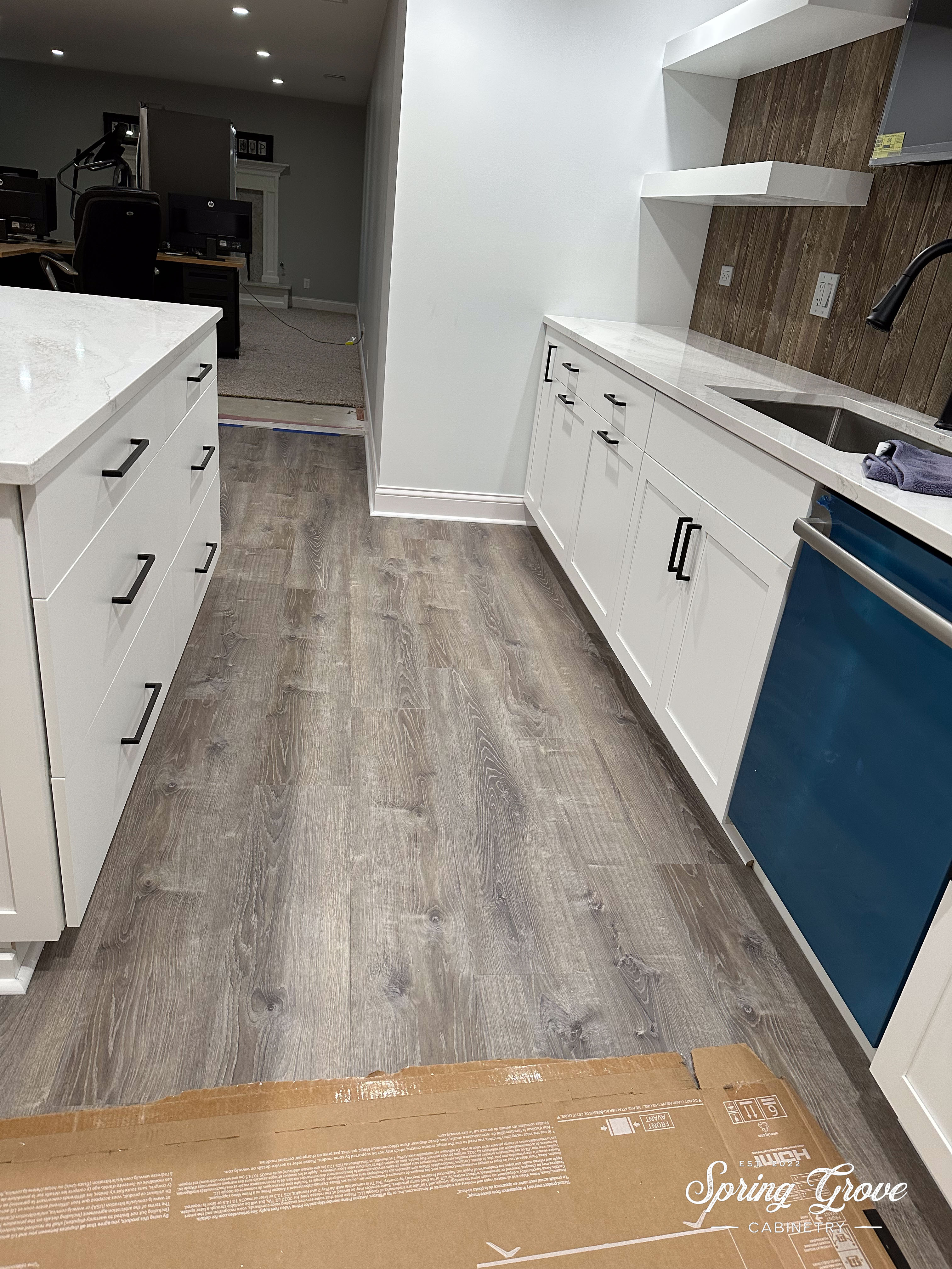 Full sink and dishwasher.