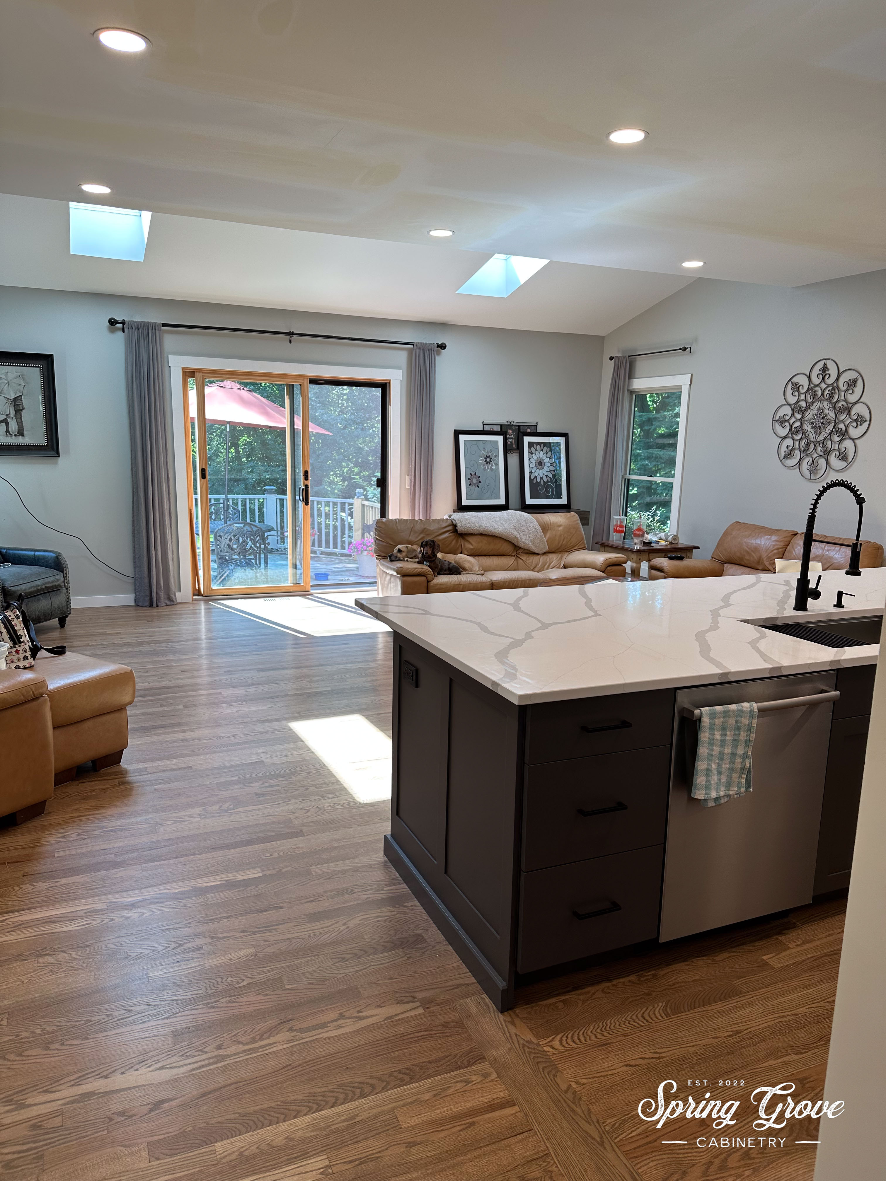 View into the living room.